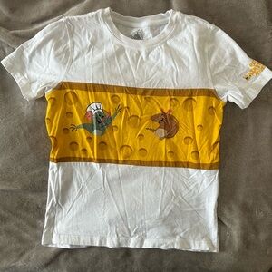 Disney White and Yellow Cheese Graphic Tee